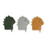 Sylvester vaskeklut Dino Dove Blue mix (3 pk)