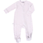 Heldress Pyjamas i merinoull (med fot) - Lilac - Footie Pajama Sleeper