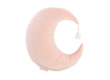 Pierrot moon velvet cushion bloom pink