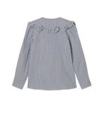 G Smilla Lace Collar Shirt - Cream/Blue Stripe