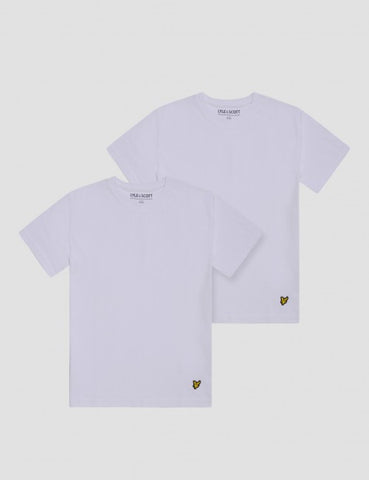 2 pk Lounge T-shirt - White (klassisk hvit t-shirt)